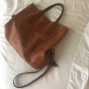 Madewell leather tote bag